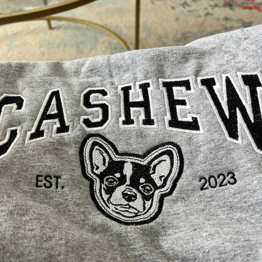 Custom Pet Embroidered Sweatshirt