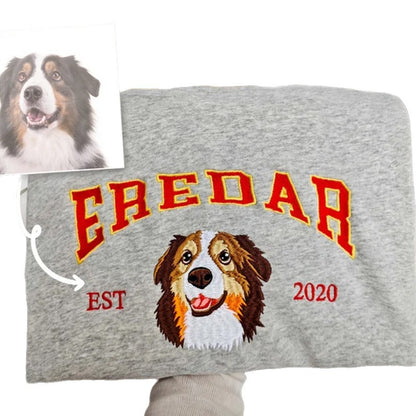 Personalized Embroidered Pet Avatar Sweatshirt