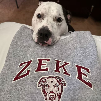 Custom Pet Embroidered Sweatshirt
