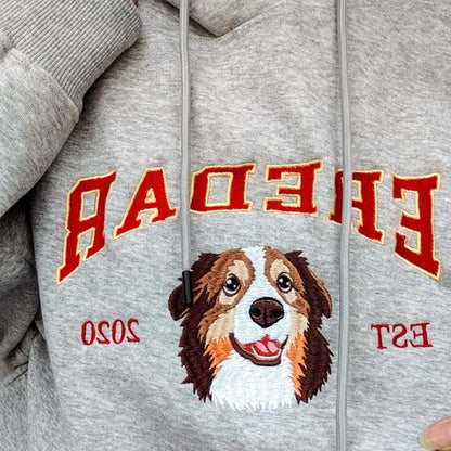 Personalized Embroidered Pet Avatar Sweatshirt
